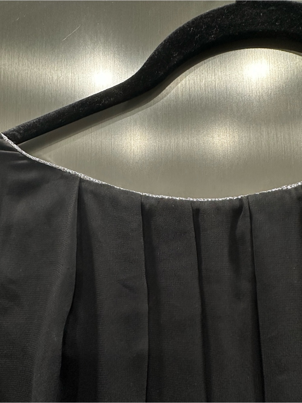White House Black Market Black Pleated Bodice Sleeveless Jumpsuit - Picture 3 of 5